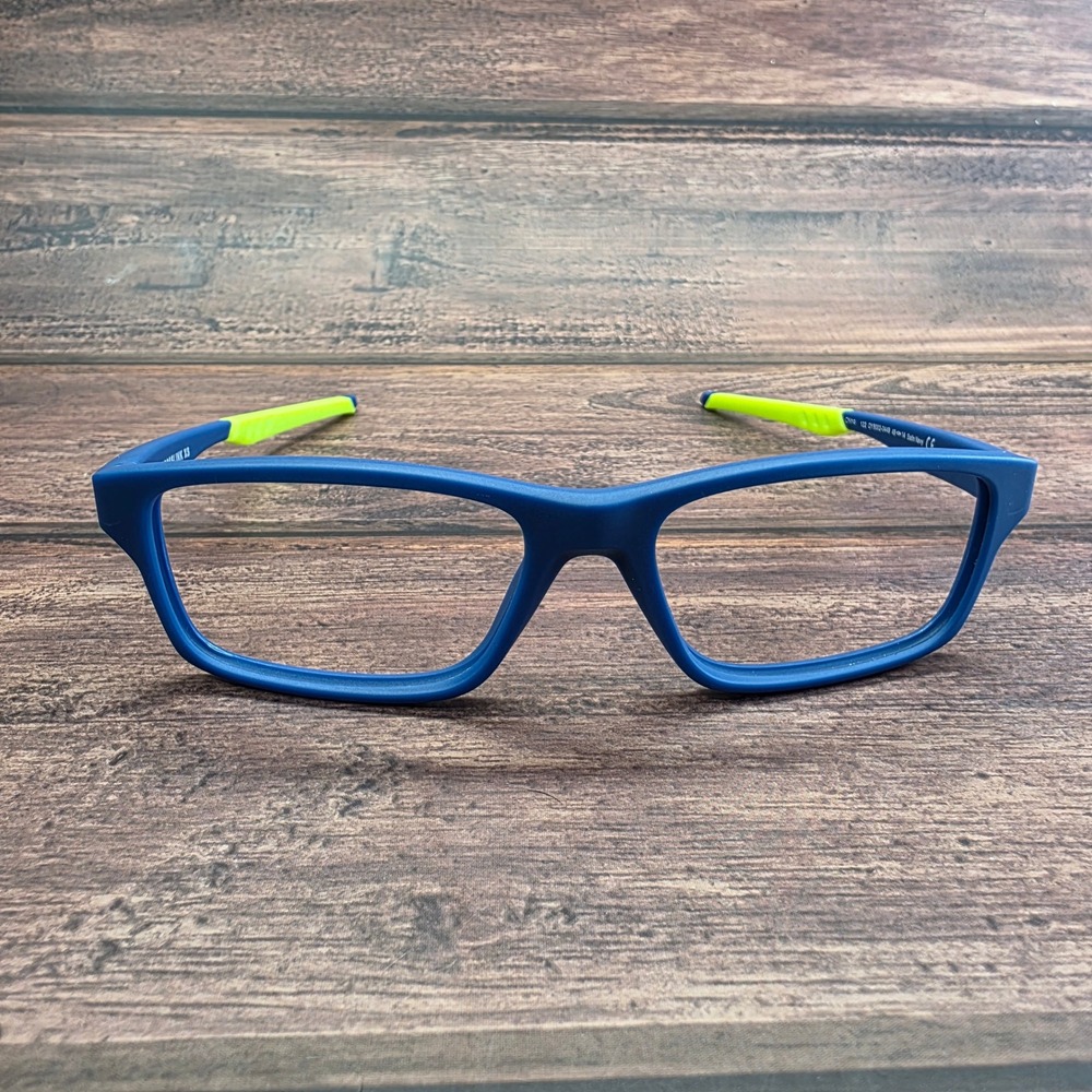 Oakley Crosslink XS Satin Navy Blue Lime Green Eyeglass Frames OY8002-0449 49-14